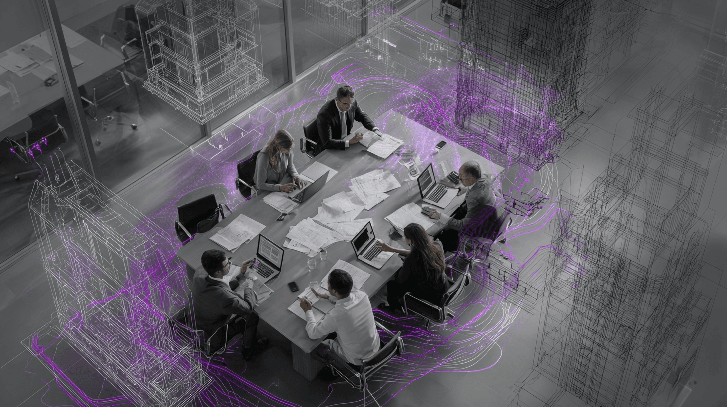 Law office workspace with collaborative team using Legala platform