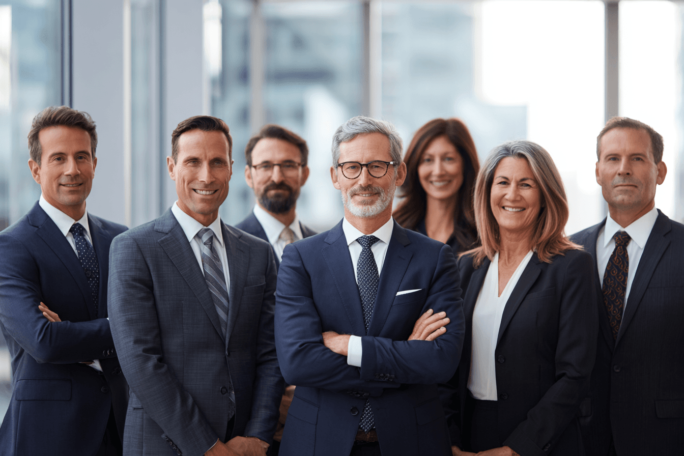 Diverse group of lawyers from law firms using Legala